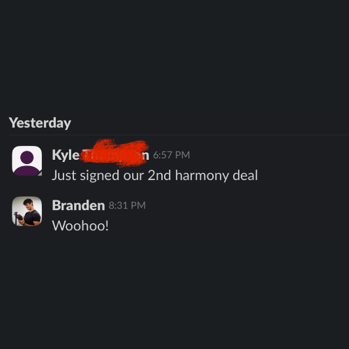 Client testimonial screenshot