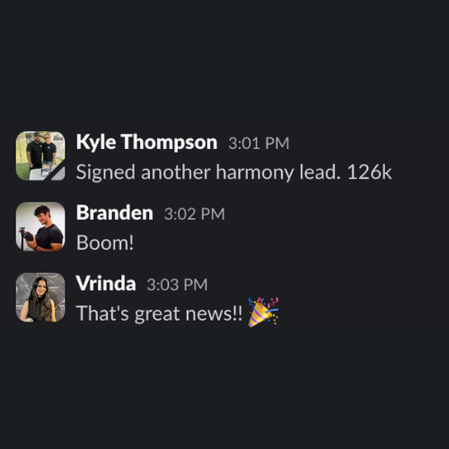 Client testimonial screenshot