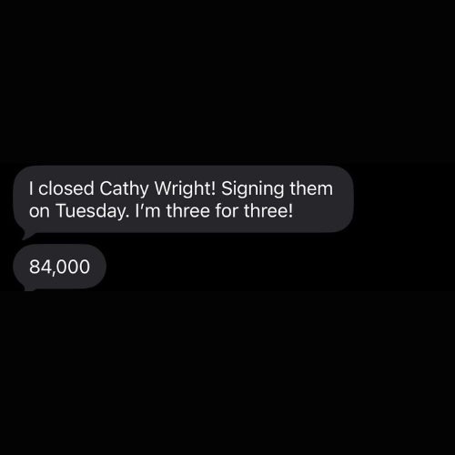 Client testimonial screenshot