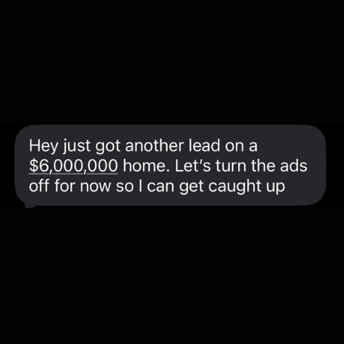 Client testimonial screenshot